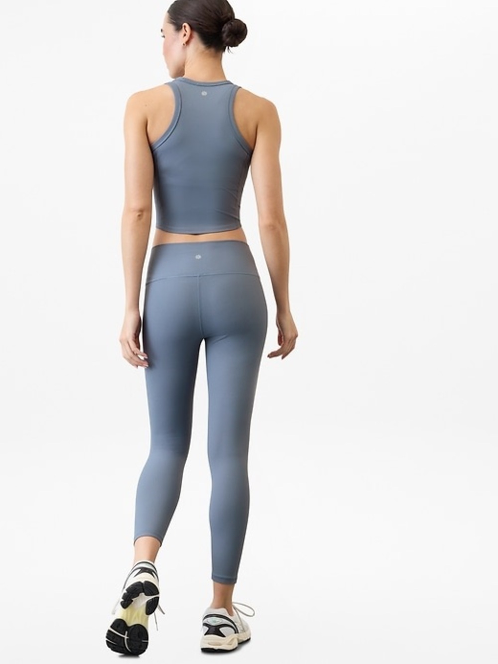 ATHLETA Transcend Rib High Rise 7/8 Legging Shadow Blue Rib - Picture 3 of 3
